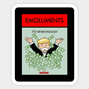 EMOLUMENTS Sticker